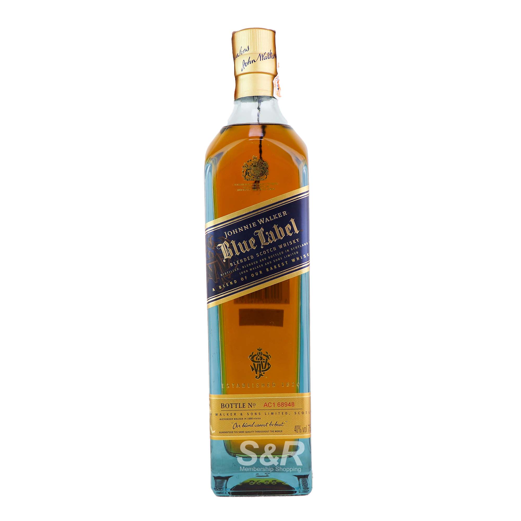 Johnnie Walker Blue Label Blended Scotch Whisky 750mL Johnnie Walker Blue Label Blended Scotch Whisky 750mL